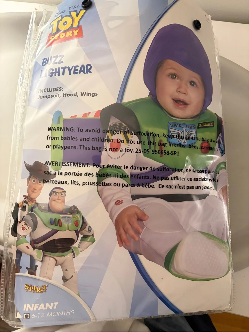 Buzz Lightyear Baby Costume - 6-12 months